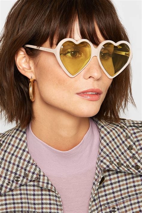 gucci heart crystal sunglasses|Gucci heart shaped sunglasses.